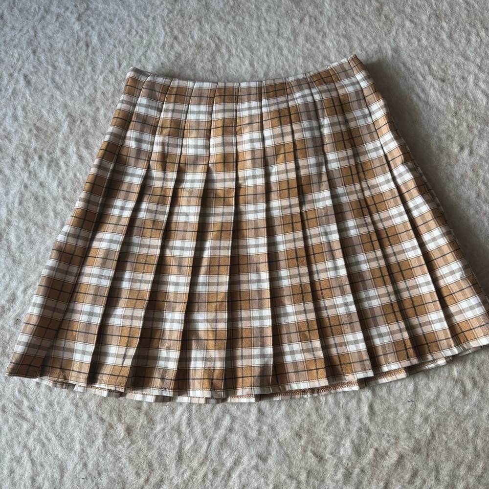 Mustard plaid mini